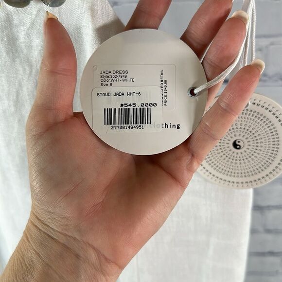 ✨ Staud Jada Dress in White – Size 6 NWT - Picture 10 of 10